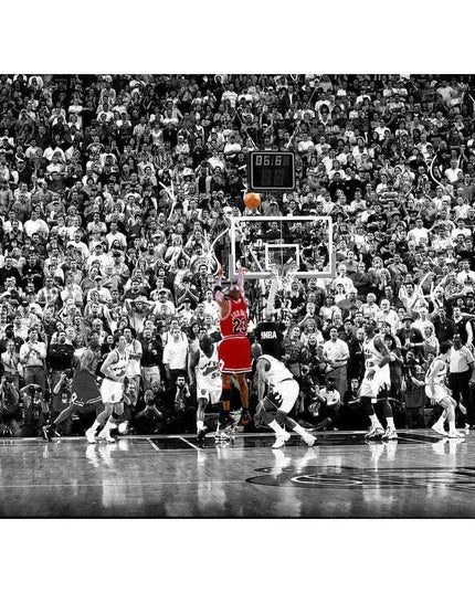 Michael Jordan's Epic 1998 Buzzer Beater Canvas Art: Relive the Moment