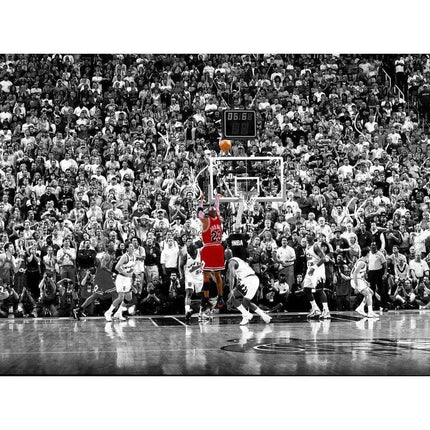 Michael Jordan's Epic 1998 Buzzer Beater Canvas Art: Relive the Moment