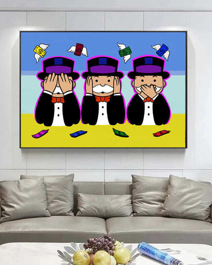 Money Gone Pop Monopoly Canvas Art: A Creative Tribute to a Classic Game