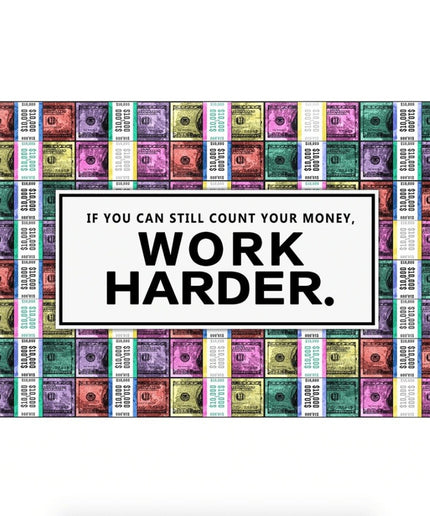 Money Motivation Inspirational Canvas Print: Fuel Your Ambition