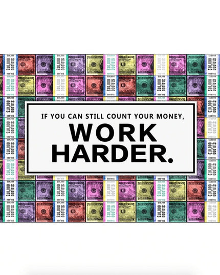 Money Motivation Inspirational Canvas Print: Fuel Your Ambition