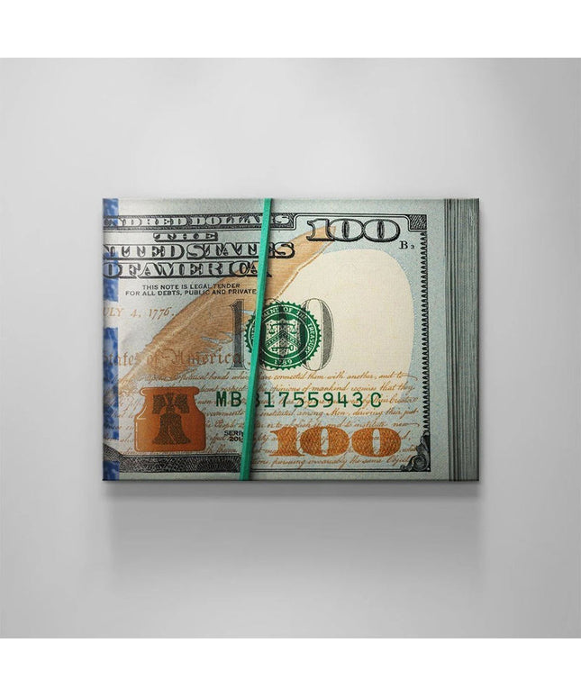 Money Stacks Rubberband Racks Canvas Art: A Unique Conversation Starter