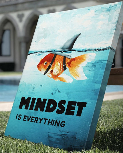 Motivational Mantra - Mindset Is Everything Canvas Print Wall Poster