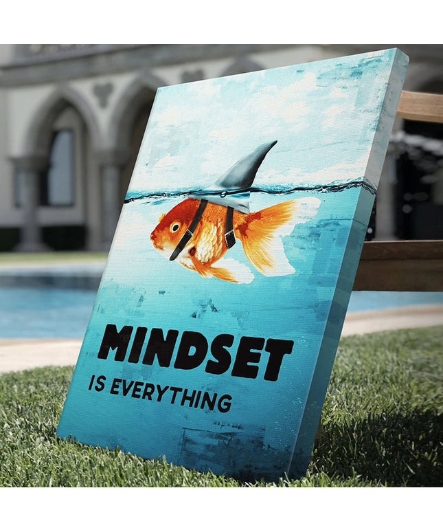 Motivational Mantra - Mindset Is Everything Canvas Print Wall Poster