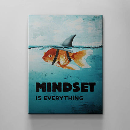 Motivational Mantra - Mindset Is Everything Canvas Print Wall Poster