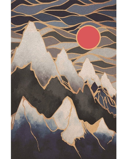 Mountain Sunrise Canvas Art - Landscape Wall Poster