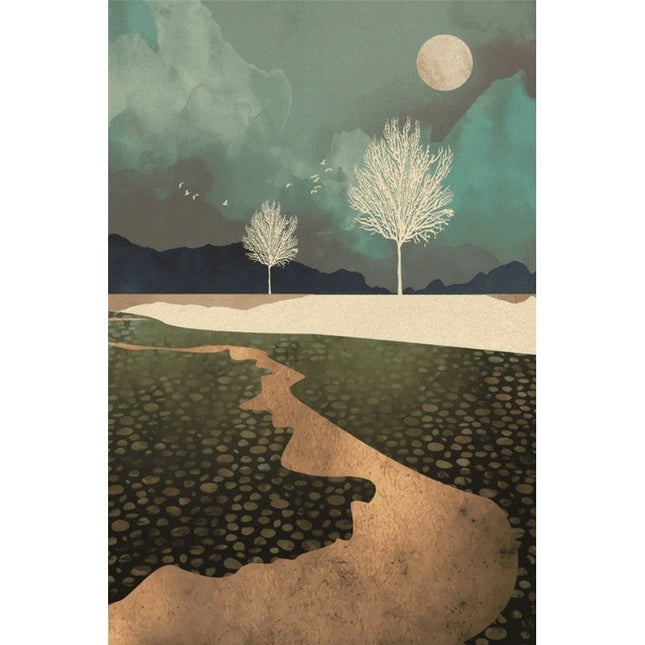 Mountain Sunrise Canvas Art - Landscape Wall Poster