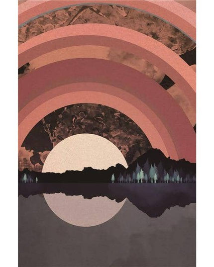 Mountain Sunrise Canvas Art - Landscape Wall Poster