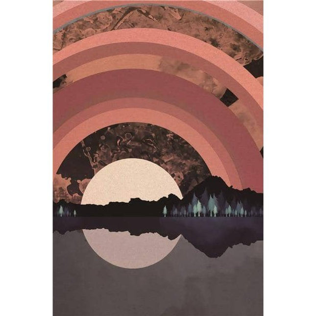 Mountain Sunrise Canvas Art - Landscape Wall Poster