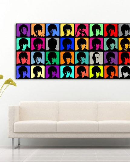 Musical Legends: The Beatles Montage Canvas Print Wall Poster