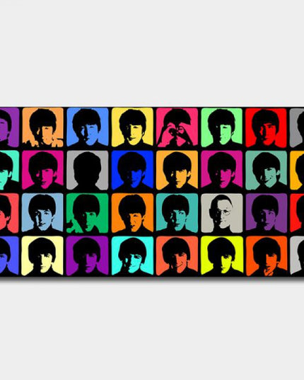 Musical Legends: The Beatles Montage Canvas Print Wall Poster