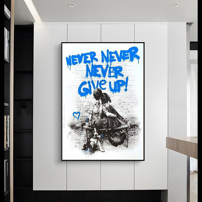 Never #I - Banksy Wall Poster