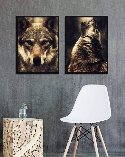 Nordic Animal Art Canvas Print - Engaging Wall Decor