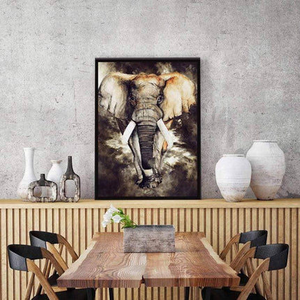 Nordic Animal Art Canvas Print - Engaging Wall Decor