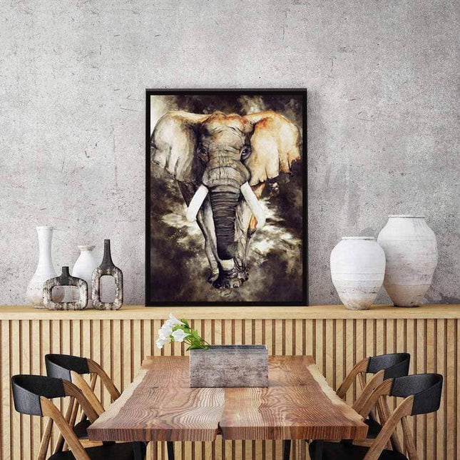 Nordic Animal Art Canvas Print - Engaging Wall Decor