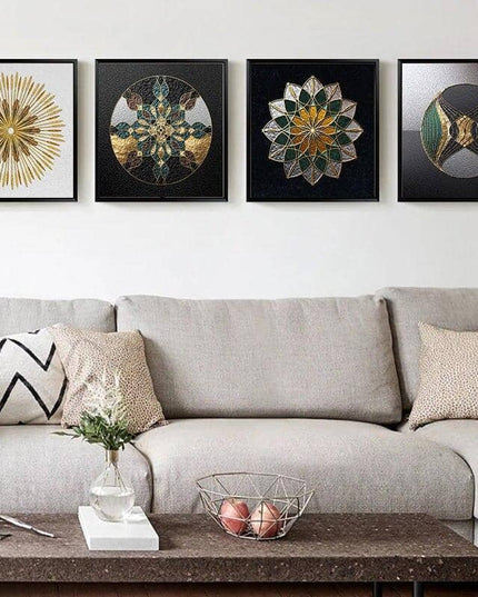 Nordic Luxury Geometric Canvas Print - Stylish Wall Art