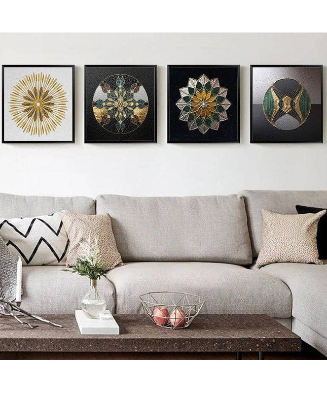 Nordic Luxury Geometric Canvas Print - Stylish Wall Art