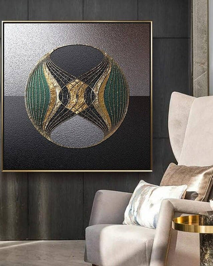 Nordic Luxury Geometric Canvas Print - Stylish Wall Art