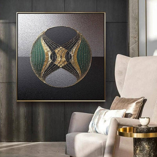 Nordic Luxury Geometric Canvas Print - Stylish Wall Art