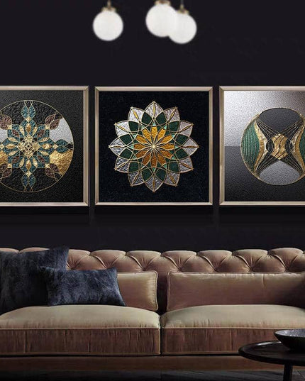 Nordic Luxury Geometric Canvas Print - Stylish Wall Art