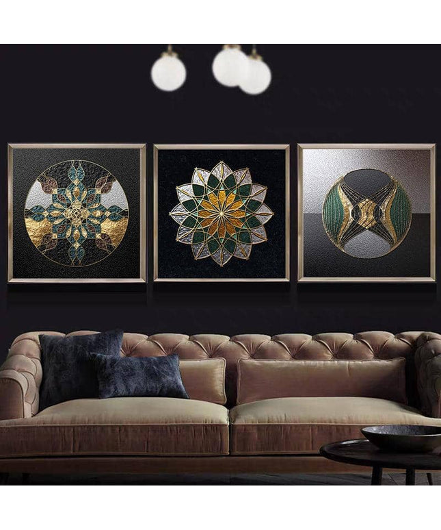 Nordic Luxury Geometric Canvas Print - Stylish Wall Art