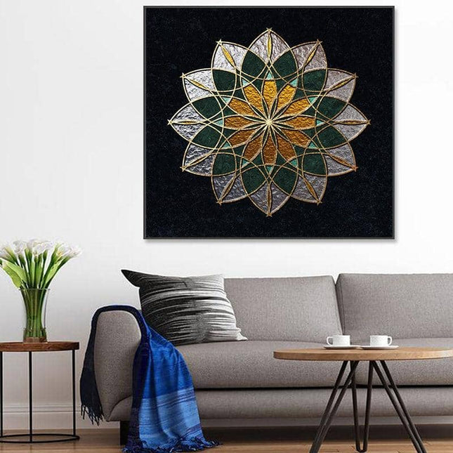 Nordic Luxury Geometric Canvas Print - Stylish Wall Art