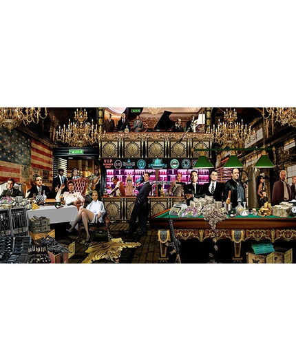 Nostalgic Get-Together: Godfather Character Party Classic Canvas Poster 