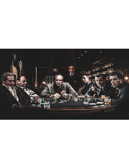 Nostalgic Get-Together: Godfather Character Party Classic Canvas Poster 