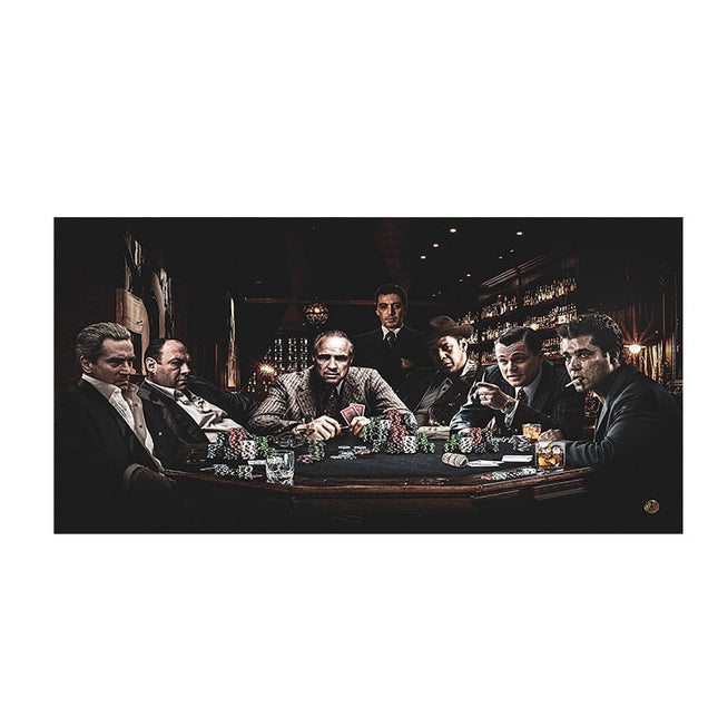 Nostalgic Get-Together: Godfather Character Party Classic Canvas Poster 