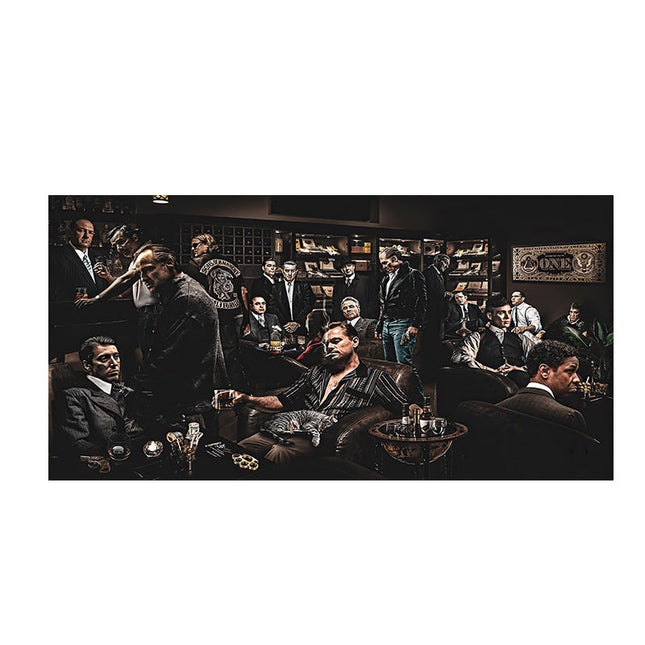 Nostalgic Get-Together: Godfather Character Party Classic Canvas Poster 