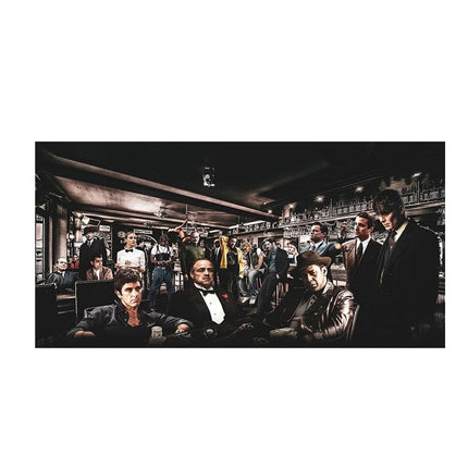 Nostalgic Get-Together: Godfather Character Party Classic Canvas Poster 