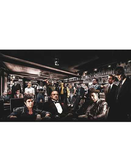 Nostalgic Get-Together: Godfather Character Party Classic Canvas Poster 