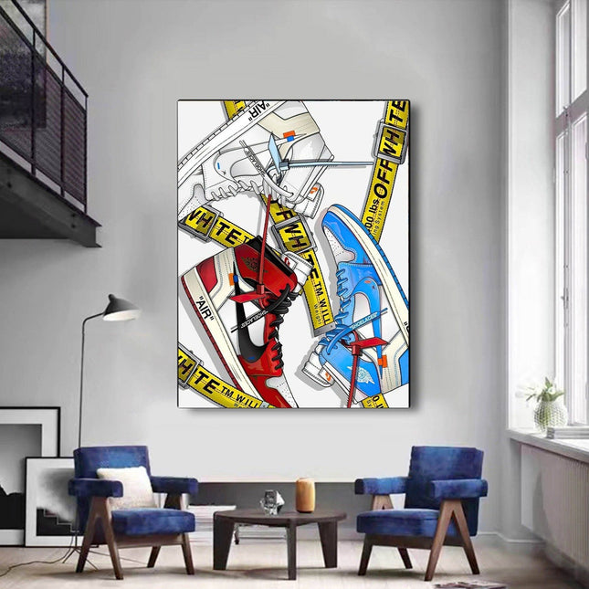 Off-White Icon: Limited Edition Nike Air Jordan 1 Canvas Poster Wall Poster