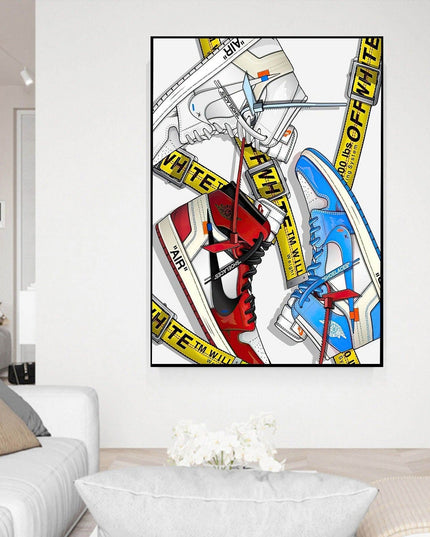 Off-White Icon: Limited Edition Nike Air Jordan 1 Canvas Poster Wall Poster