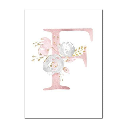 Personalized Alphabet Name Canvas Poster - Perfect for Gift Giving