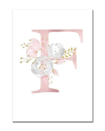 Personalized Alphabet Name Canvas Poster - Perfect for Gift Giving
