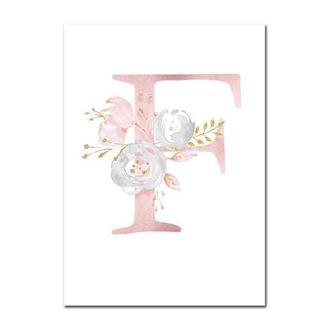 Personalized Alphabet Name Canvas Poster - Perfect for Gift Giving