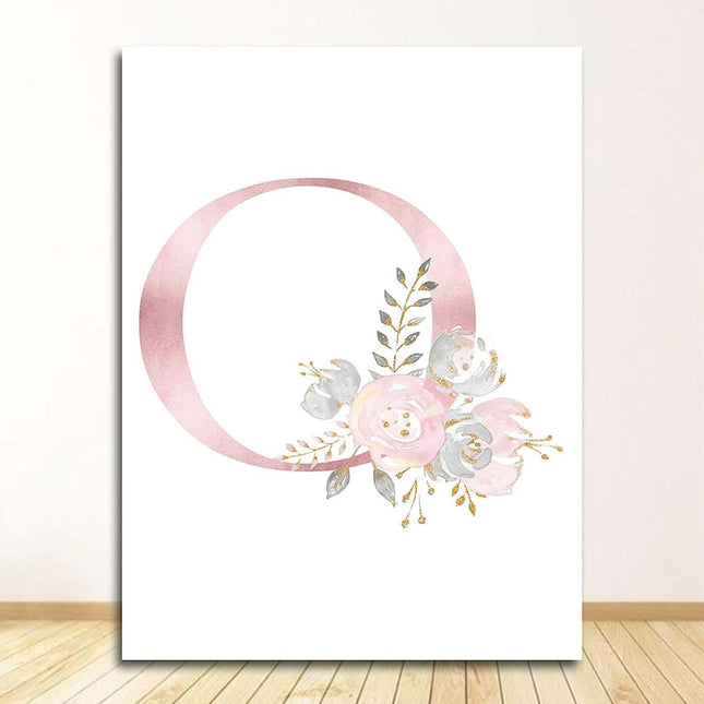 Personalized Alphabet Name Canvas Poster - Perfect for Gift Giving Wall Poster