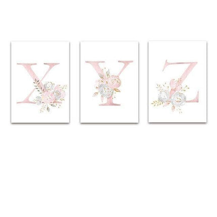 Personalized Alphabet Name Canvas Poster - Perfect for Gift Giving
