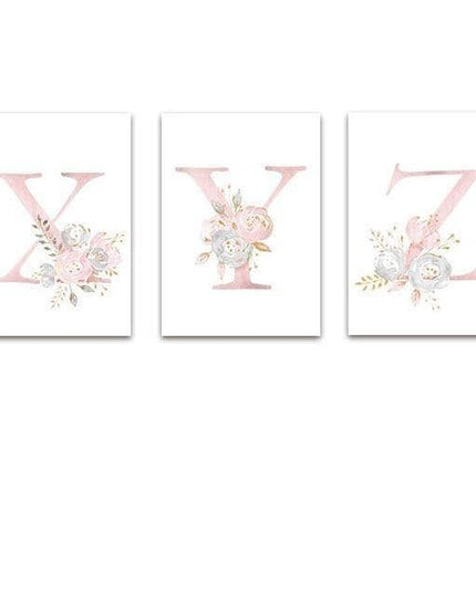 Personalized Alphabet Name Canvas Poster - Perfect for Gift Giving