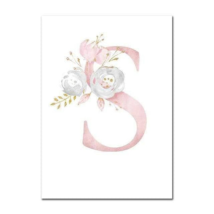 Personalized Alphabet Name Canvas Poster - Perfect for Gift Giving