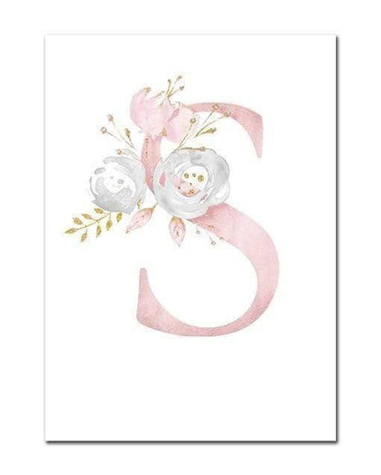 Personalized Alphabet Name Canvas Poster - Perfect for Gift Giving