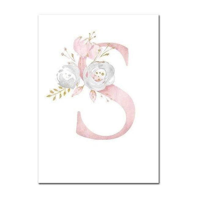 Personalized Alphabet Name Canvas Poster - Perfect for Gift Giving