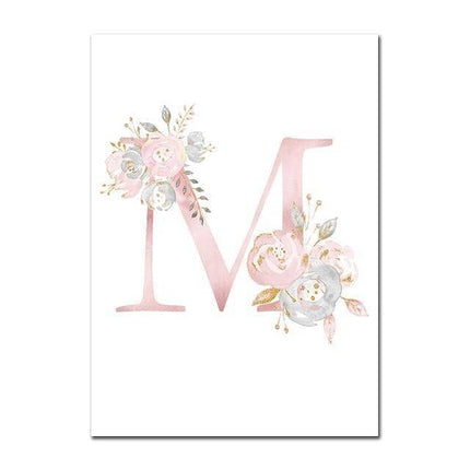 Personalized Alphabet Name Canvas Poster - Perfect for Gift Giving