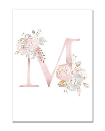 Personalized Alphabet Name Canvas Poster - Perfect for Gift Giving