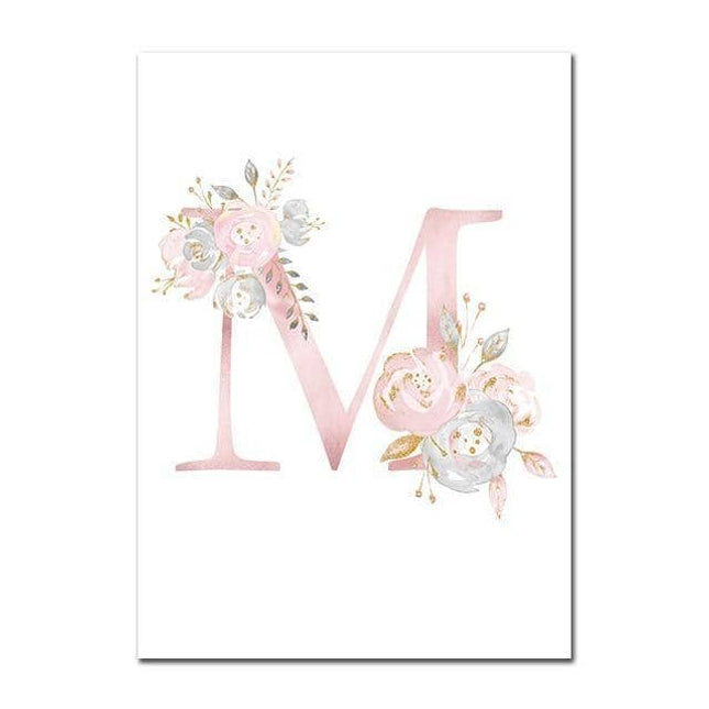 Personalized Alphabet Name Canvas Poster - Perfect for Gift Giving