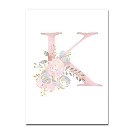 Personalized Alphabet Name Canvas Poster - Perfect for Gift Giving