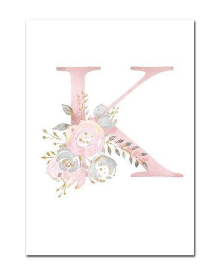 Personalized Alphabet Name Canvas Poster - Perfect for Gift Giving