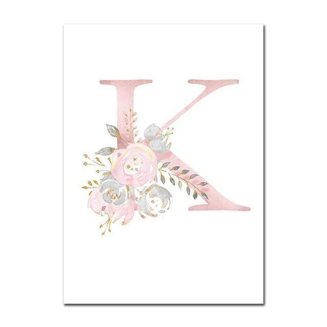 Personalized Alphabet Name Canvas Poster - Perfect for Gift Giving