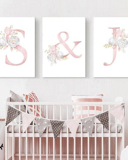 Personalized Alphabet Name Canvas Poster - Perfect for Gift Giving